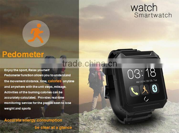2015 New sport watch Phone with GPS/Heart Rate Monitor waterproof smart watch phone sync IOS android system C