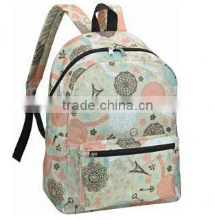 2015 Hot Sale New Fashionable Foldable Polyester Waterproof School Bag