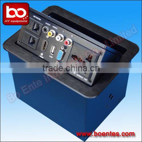 UL Approved Pop Up Type Conference Table Hidden Socket with Audio Video