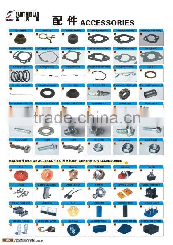 generator set spare parts, gasoline generator parts