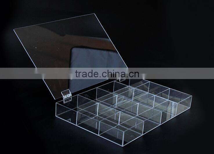 with lid acrylic jewelry holder display box