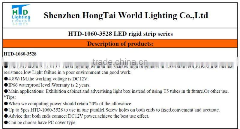 Flex LED Strips Type and White Emitting Color 3528 led rigid strip