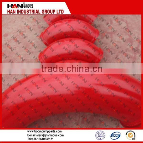Schwing bend elbow 90 degree with pipe OEM 10119116 for putzmeister concrete pump spare parts