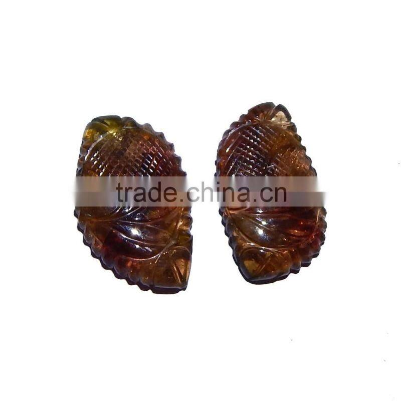 Natural Multi Tourmaline Carving Amazing AAA Color & Good Quality