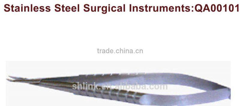 QA00101 Micro needle Holder Curved size 110mm