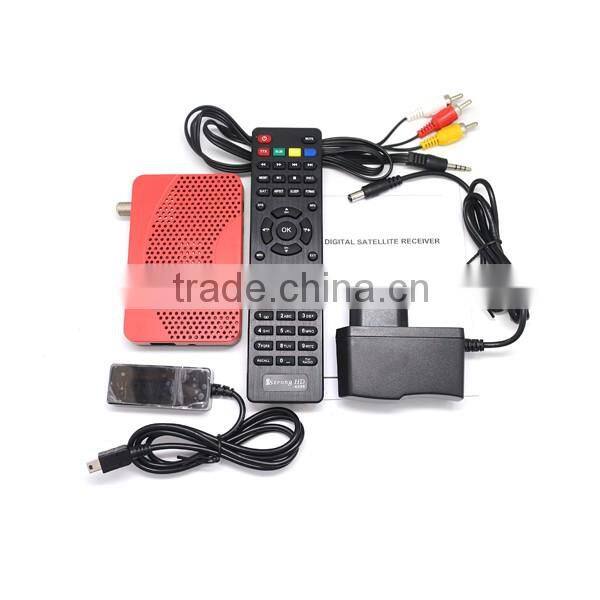 Factory directory price HD MINI DVB S2 satellite receiver with IKS BISS IPTV POWERVU GSCAM
