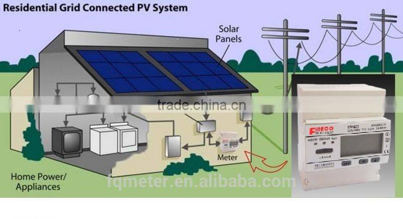 EM427 kwh meter single phase digital 120v smart electricity meter single phase single phase din rail watt-hour meter