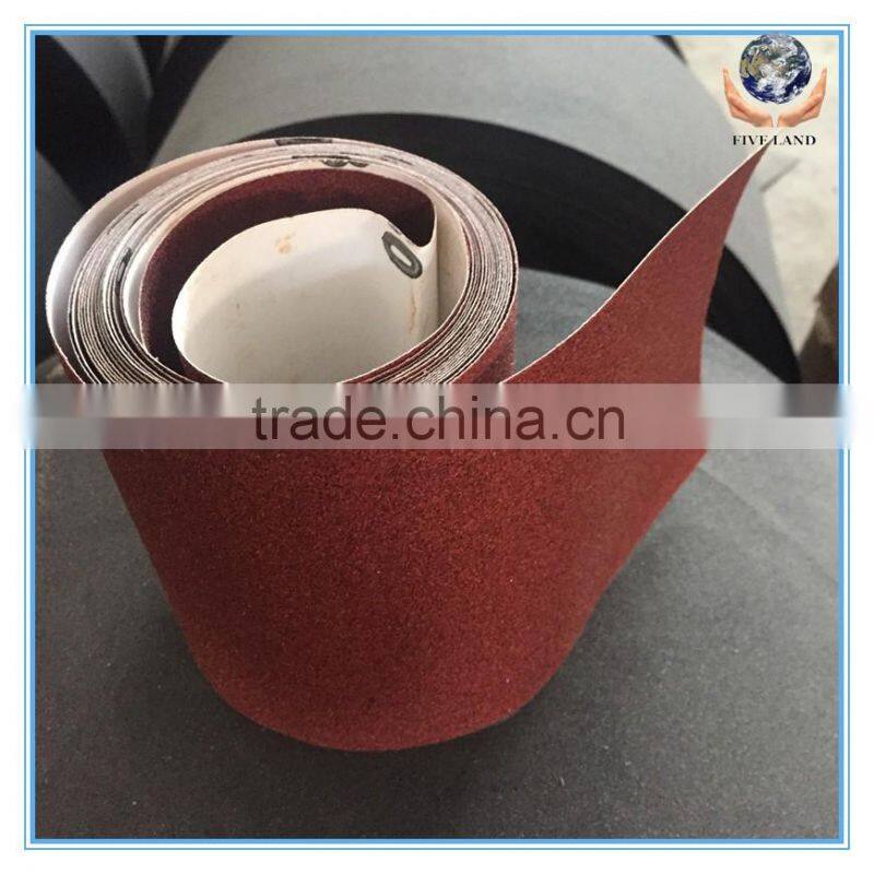 China manufacturer garnet sandpaper rolls for polishing metal and wood