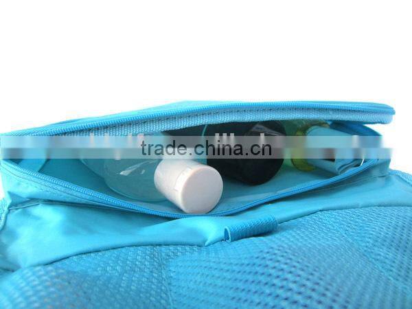 2015 cheap PVC full printing hanging foldable travel toiletry bag