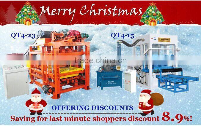 QT4-15 fully automatic concrete block making machine