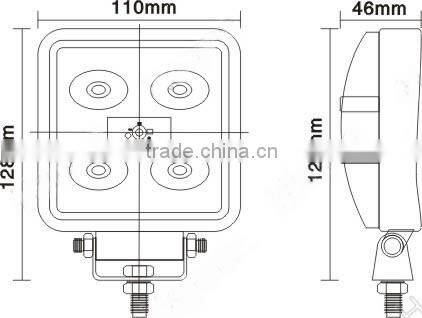 15W 10-30v DC IP67 15W led work light factory 12month warranty car led work light offroad car 15W led work light