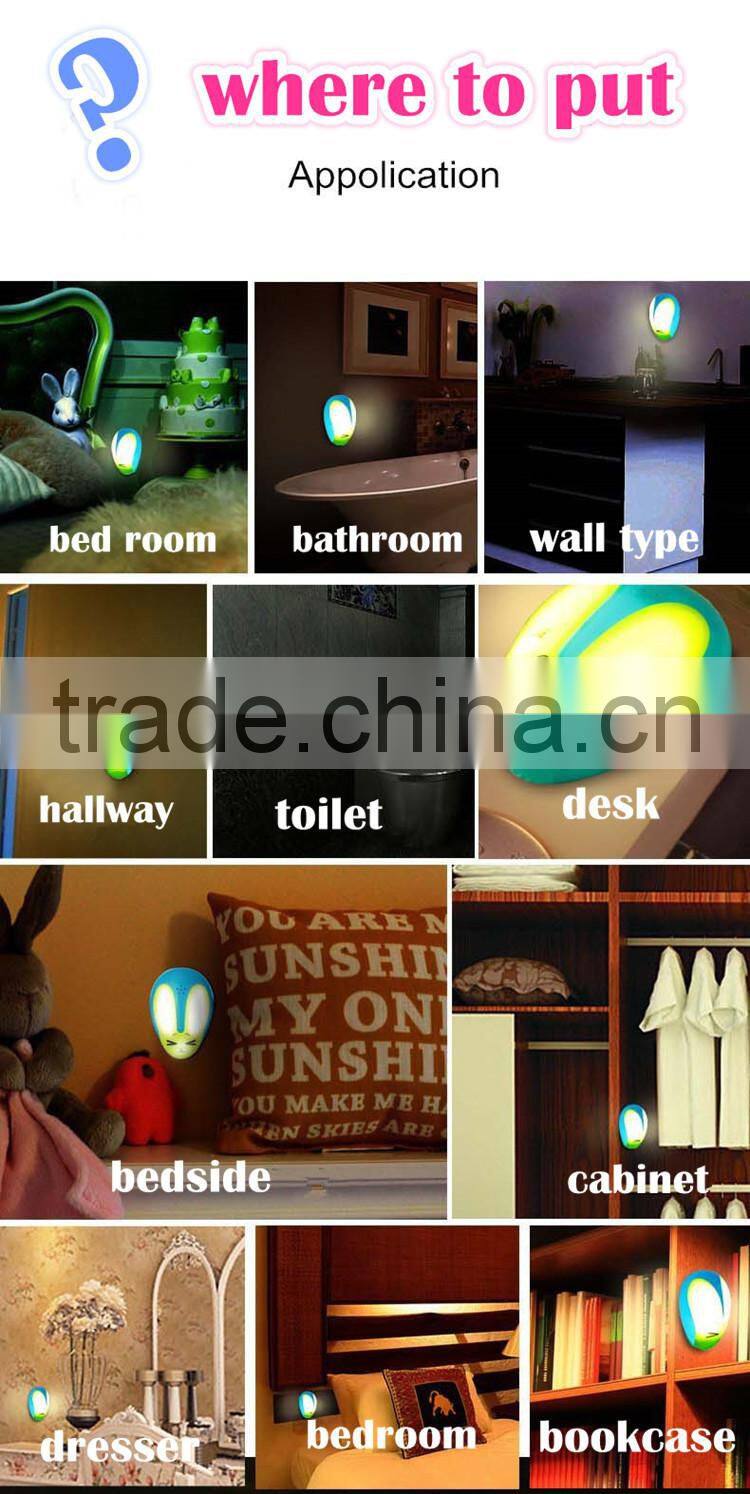 Popular multifunctional led stairway night light energy- saving night lamp innovative sound and light sensor control