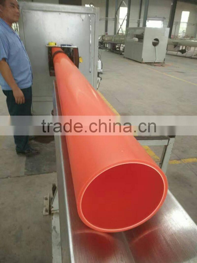Black orange color PE conduit pipe plastic tube for electrical system