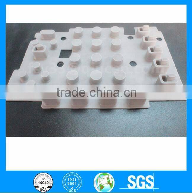 OEM custom made Anti-aging Properties Silicone Rubber Keypad With PU Coating