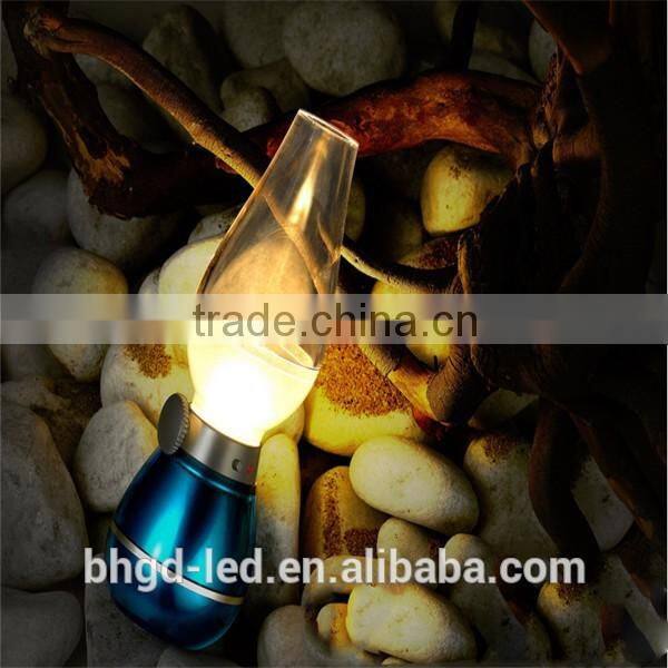 Nostalgic kerosene blow LED dimmable USB control lamp creative night light