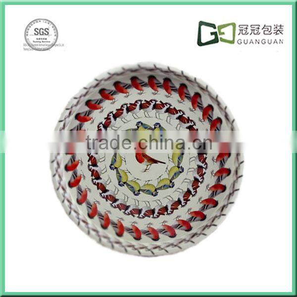 High quality round tin serving tray