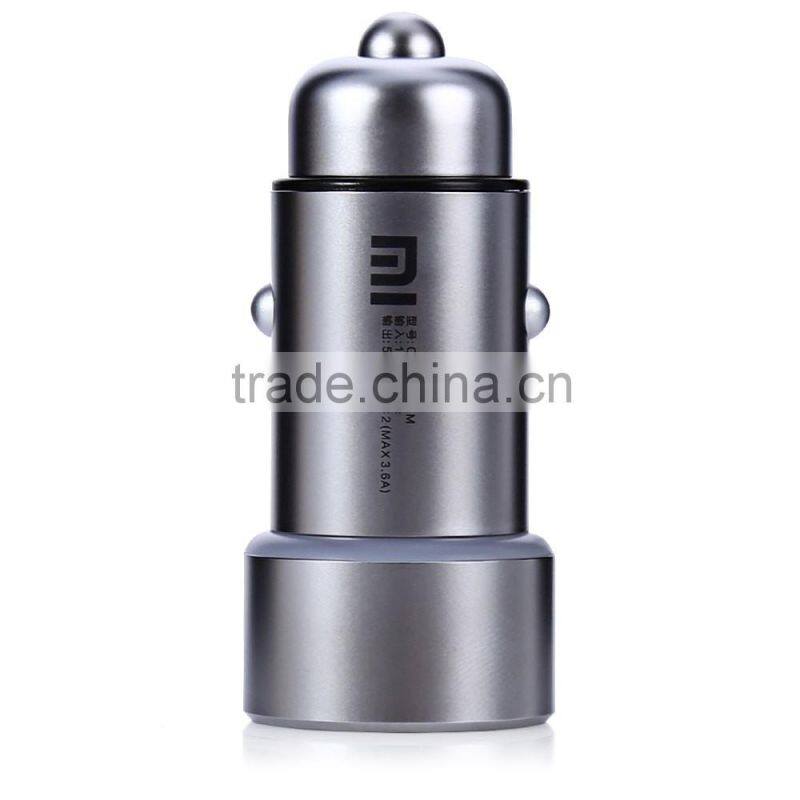 Original Xiaomi Car Charger Dual USB Car-Charger Fast Charging Quick Charge Car Chargers Competiable with Most Phones Tablet PC