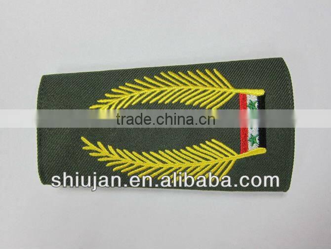 Sew-on embroidery epaulette