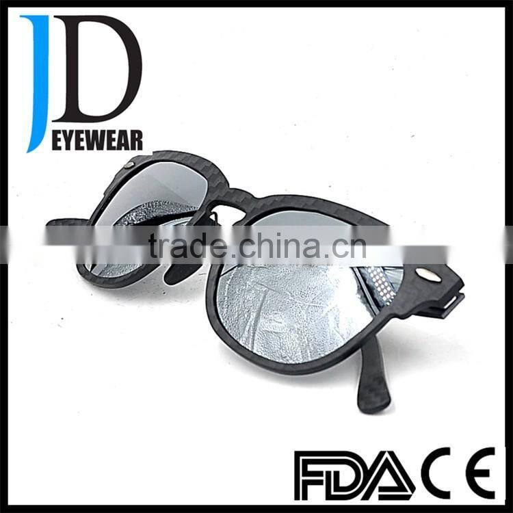 wholesale mirror polarized carbon fiber sunglasses with blinds