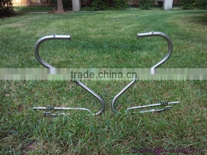 Customized titan bike front rack ti 25kg bicycle luggage carrier with sand blasting cheap titan bicycle front rack &bag holder