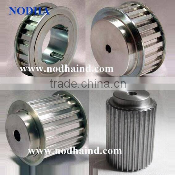 Custom made toothed aluminum timing pulleys