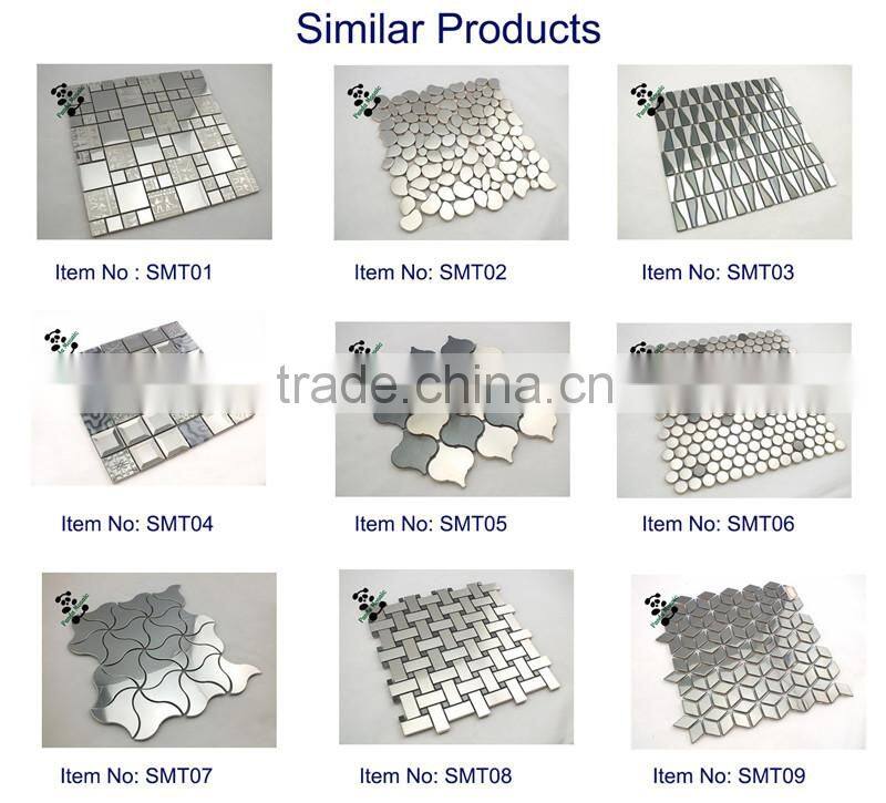 SMT02 Living room wall mosaic Mosaic tile inlay 304 stainless steel mosaics