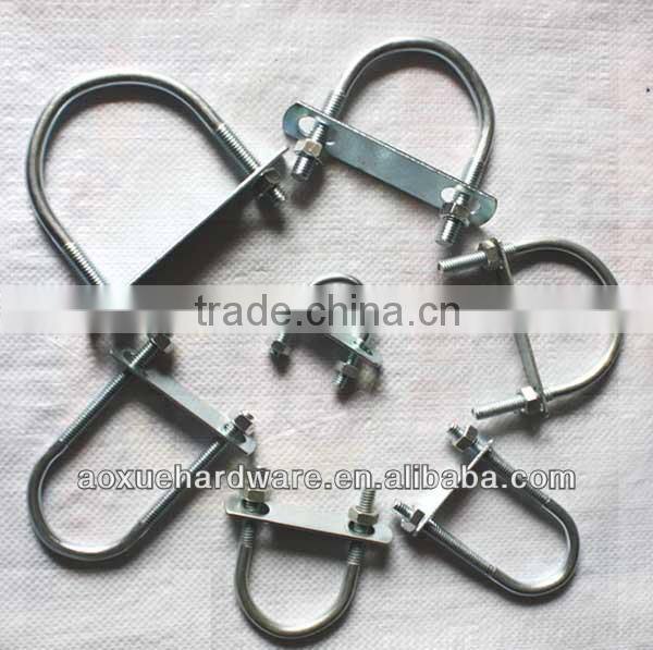 U bolt clamp with washer hardware