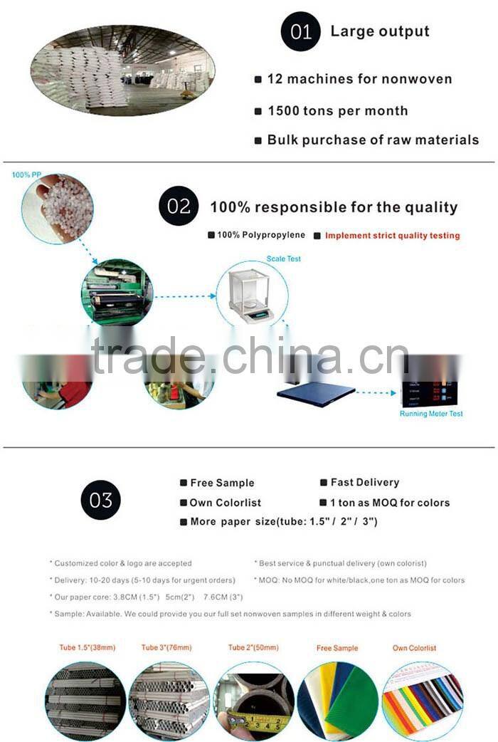 eco friendly polypropylene nonwoven No.2 Sky Blue (60g x 0.6m x18m)