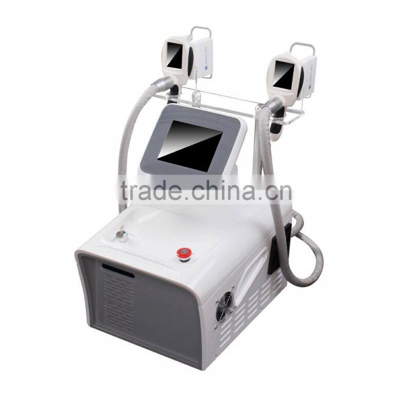 High effective double cryo heads new cool fat freezing instrument
