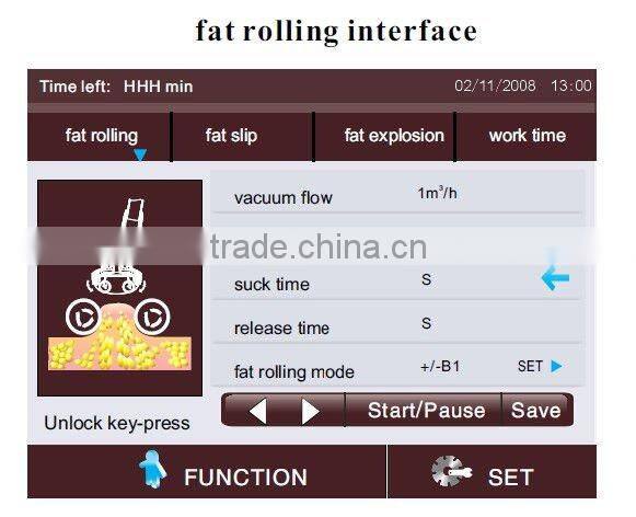 F002 ---- Ultrasound Vacuum Cavitation Liposuction Fat Slimming Machine With LED Optical Roller
