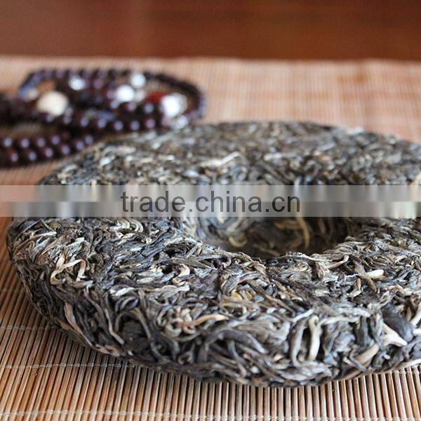 Dropship Tea,2014 Spring from LaoMan'E Village Old Arber Raw Puer Tea,Sheng Puer Tea,Herbal Super Slimming Tea