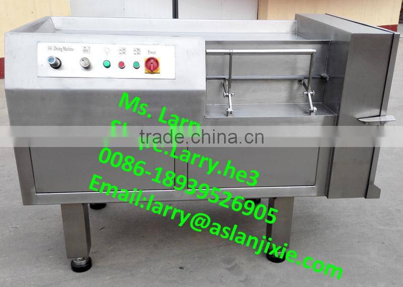 automatic meat cube dicing machine/frozen meat dicer/frozen meat dicing machine