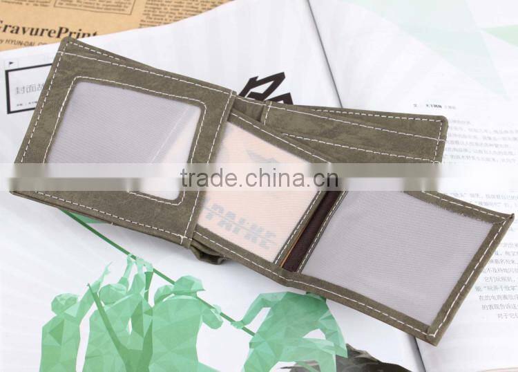 Retro Men's Casual Canvas Bi-fold Wallet Card Slot Purse Cheap