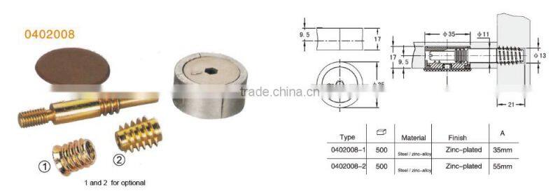 zinc plated steel universal furniture joint connector for furniture hardware