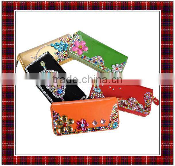 Fashion Rhinestone human Made Girlish Wallets (BTYB007)