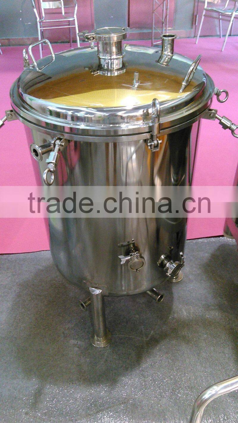 stainless steel pressure storage brite tank