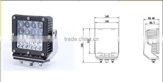 60w 4x4 4d optic lens led work light for trucks tractor led flexible work light led magnetic work light