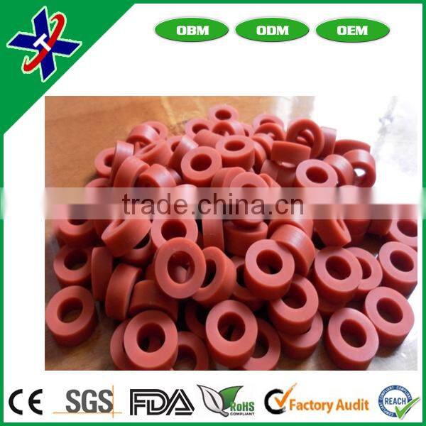 Red silicone rubber washer
