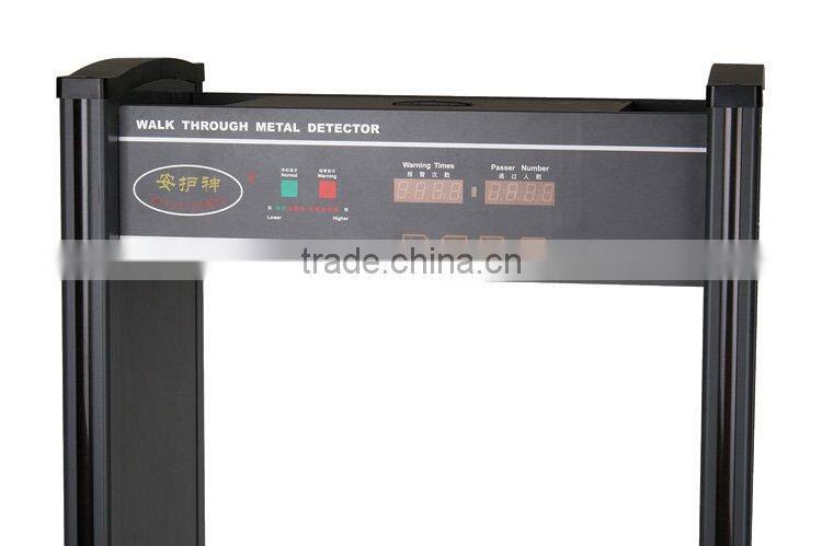 6 zones attractive fashion walk through metal detector