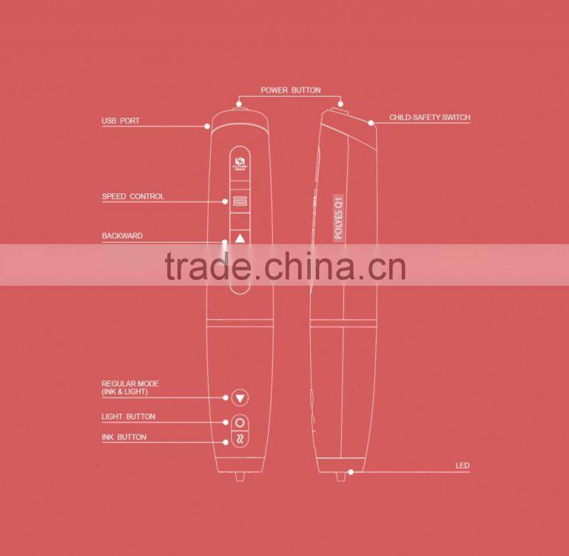 Unique Filament Cool Ink 3D Painting Pen Colorful 3D 3d Art Pen Printing Machine