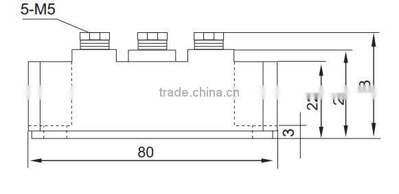 MDS50A three phase rectifier bridge module