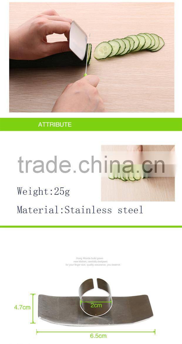 Kitchen Tool Stainless Steel Finger Hand Protector Guard Knife Slice Chop Shield