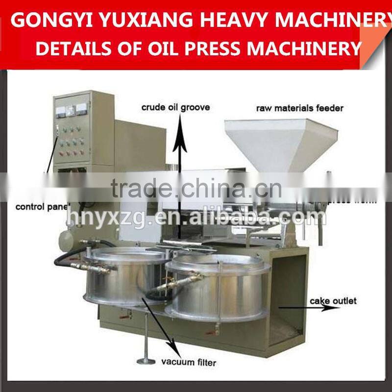 Top quality High productivity jatropha cold oil press machine