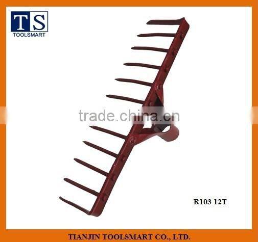 carben steel rake head with teeth R103