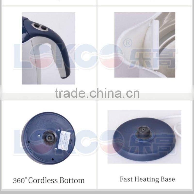 2012 Hot Sale Plastic Electric Kettle with Elegant Body,GS,CE,CB