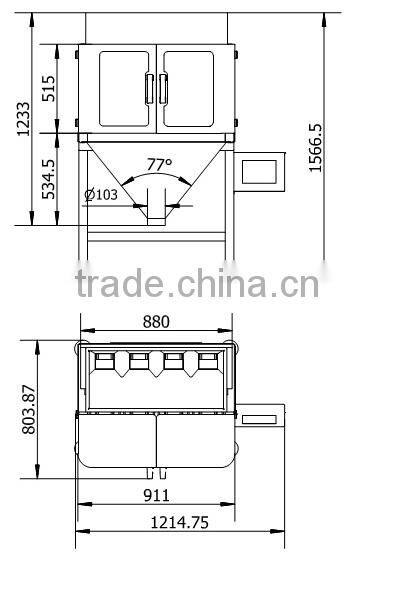 4 head Linear Weigher packing machine