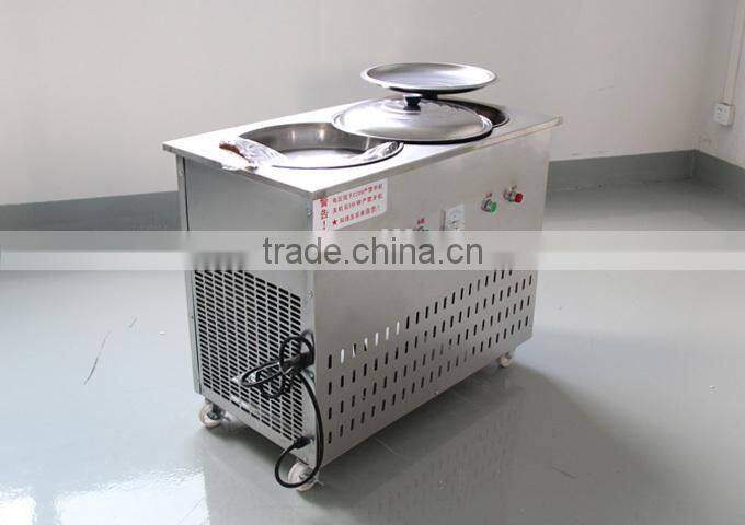 New Style -30 C degree Fried Ice Cream Machine double pan