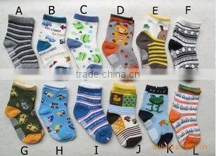 Children sock with point printed