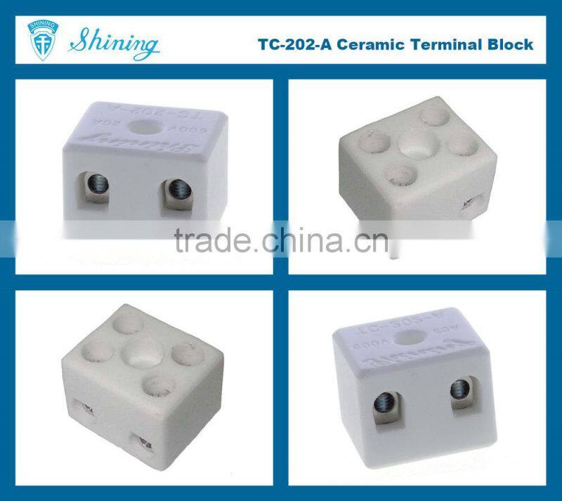 TC-202-A High Temperature 20A 2 Way Electric Ceramic Terminal