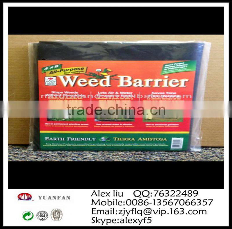 50gsm 1m*1.5m black Gardening used and weed mat used black nonwoven fabric